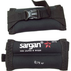 Груза ножные мягкие sargan донгуз 0,75 кг, 2мм, неопрен-нейлон черный, баласт-pb.